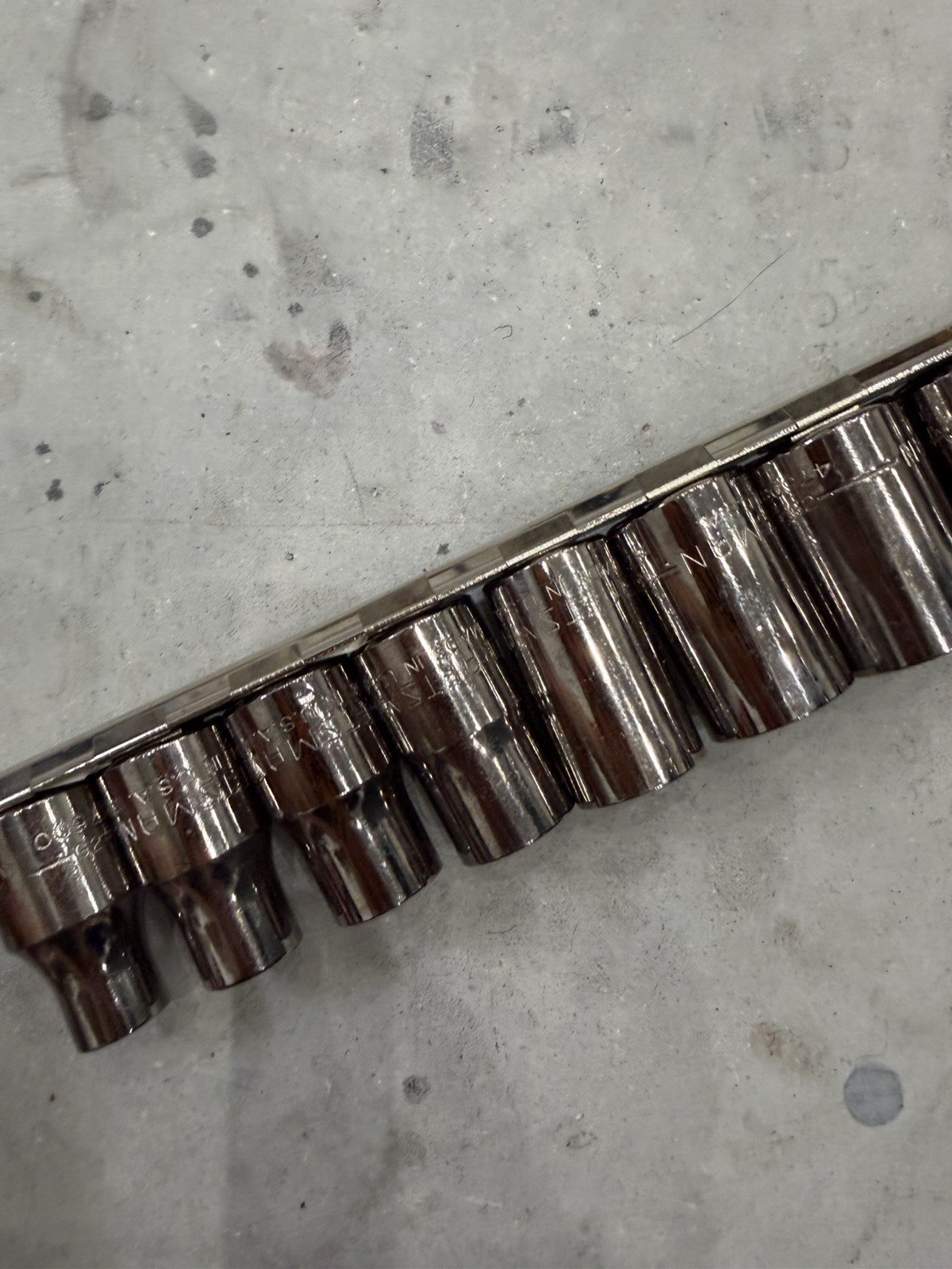 11 Pc Craftsman USA 6 Point SAE 1/2″ Drive Socket Set 3/8″ to 1” G Series