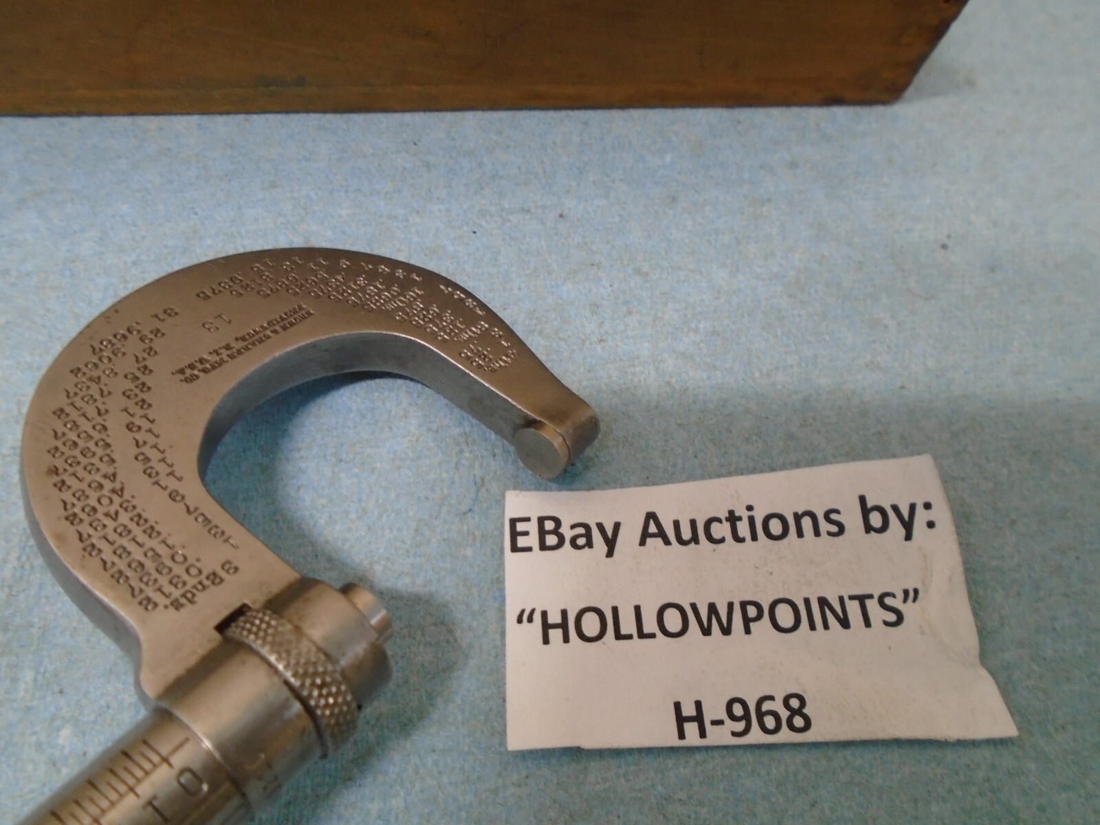 Brown & Sharpe Vintage no 13 Outside Micrometer 0-1″ .0001″ Res w/ Orig Box H968