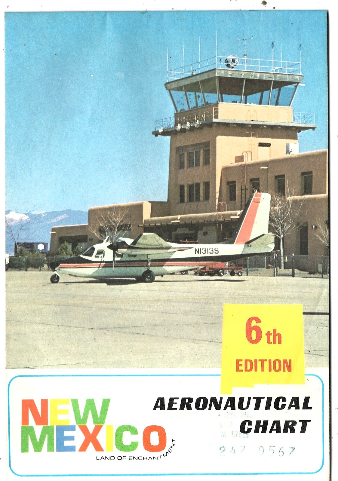 1966 New Mexico Aeronautical Chart – Great Condition