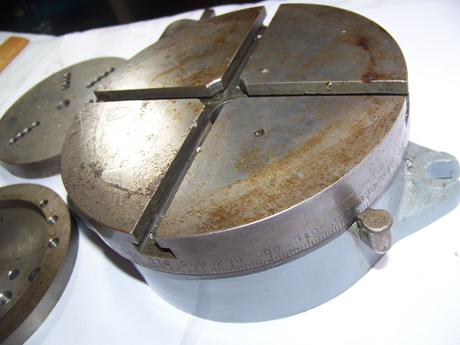 Vintage John B Stevens Milling Machine Rotary Table Machinist Tool 7.5″