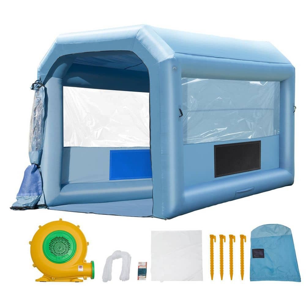 SKYSHALO 13.1 x 9.8 ft. Inflatable Paint Booth w/ Blower & Air Filter System