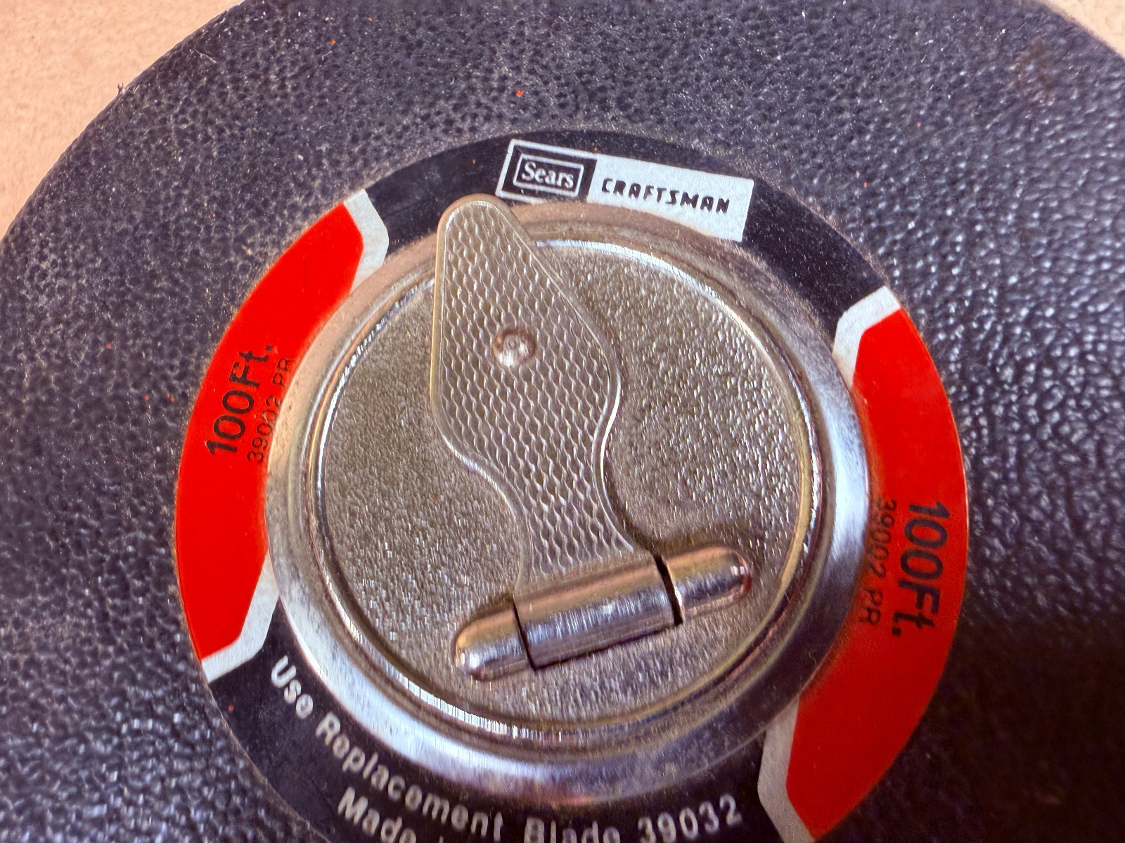 NICE Vintage Craftsman 100′ Heavy Duty Measuring Tape Crank Rewind 39002 USA