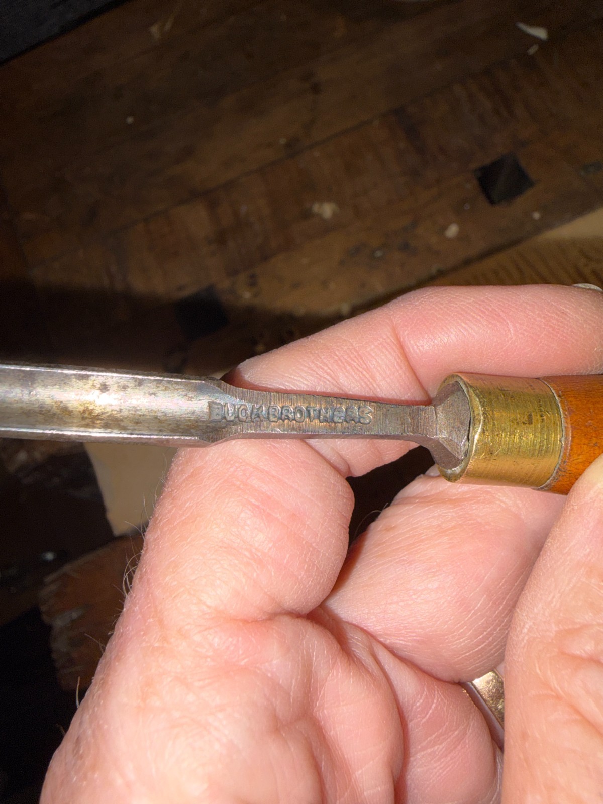 Antique Buck Bros. 1/4” Cast Steel Tang Chisel/Gouge-VGC!-Sharp & Ready to Go!