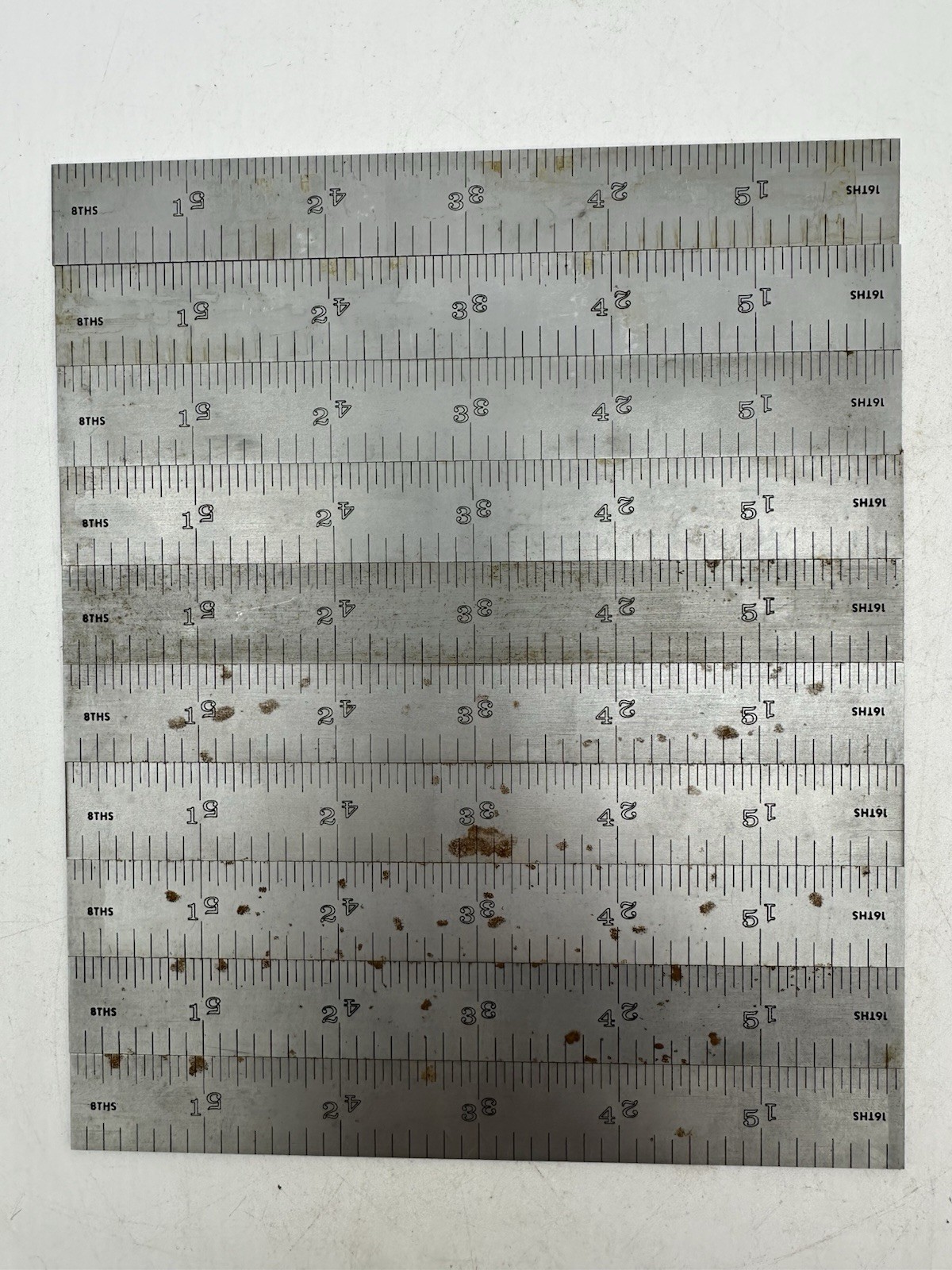 10 PRODUCTS ENGINEERING 6″ STAINLESS STEEL RULE SAE FRACTIONAL PEC7506 USA RULER