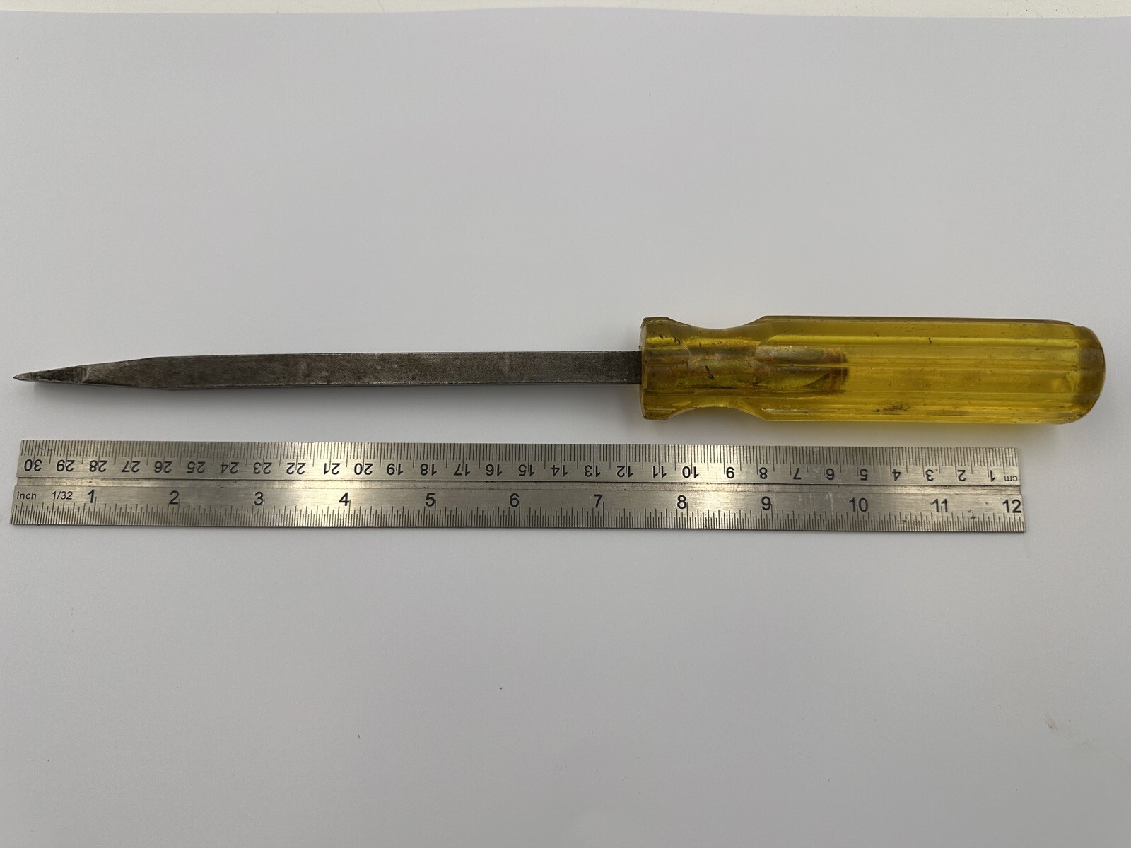 RARE Vintage Irwin USA Square Shank Heavy Duty 13” Flat Head Screwdriver Pry Bar