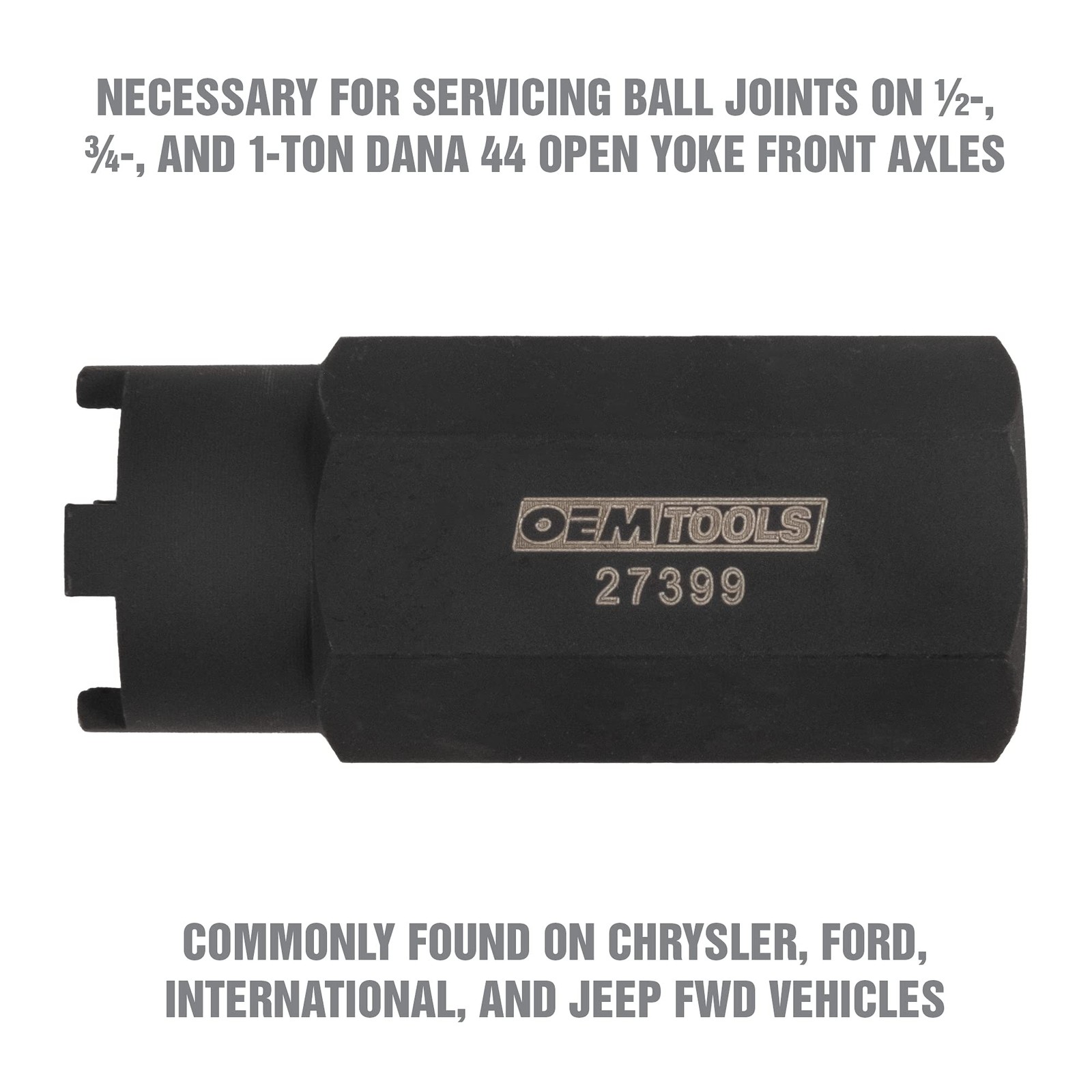 OEMTOOLS 27399 Ball Joint Spanner Wrench, Removes and One Size, Black