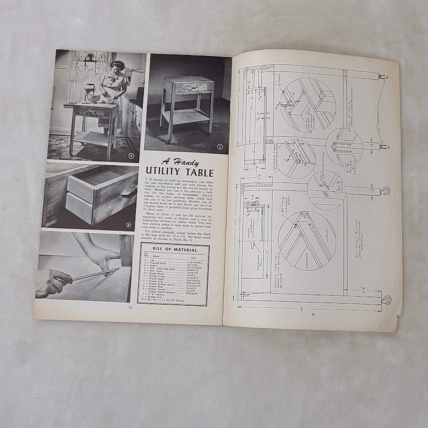Practical Delta Projects Book 17 Vintage 1950s Woodworking Guide 4517 Rockwell