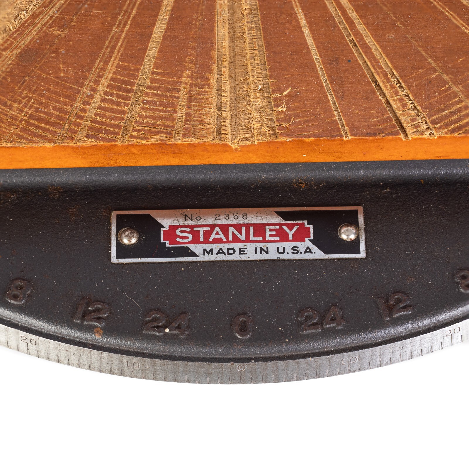 Stanley No. 2358 Cast Iron Mitre Box Frame, Legs, & Frame Board, 1949-1954