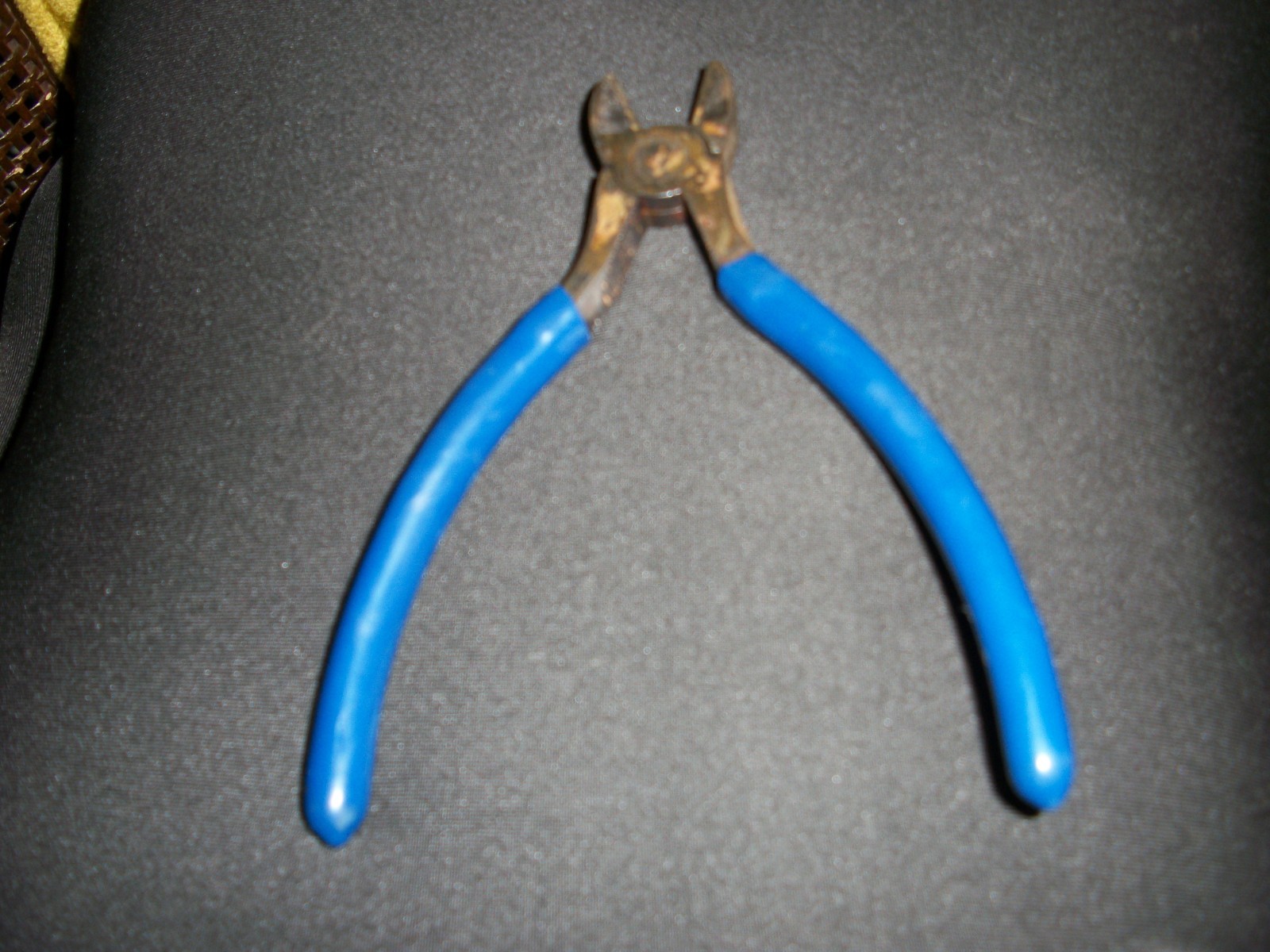 Vintage Pittsburgh Wire Cutters with Blue Rubberized Handles
