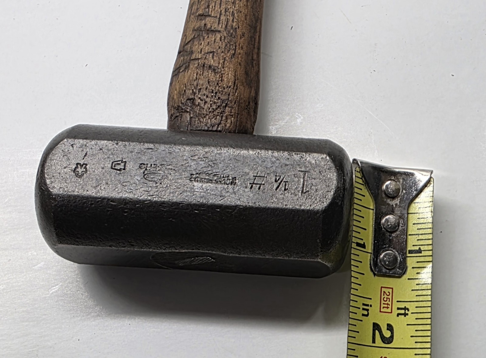 VTG E. Cunningham Co. Mecco Safety Hammer Original Handle HTF 1-1/4#