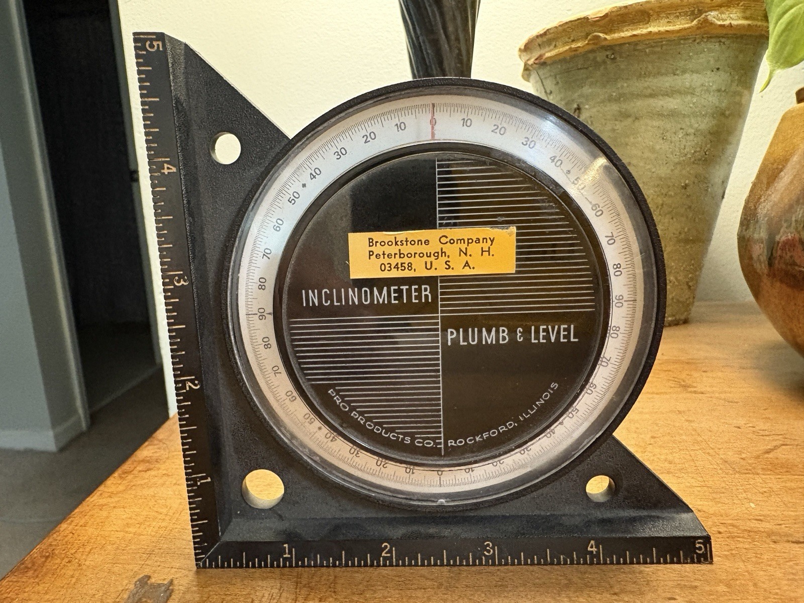 Vintage Pro Products CO. Inclinometer Plumb & Level Rockford Illinois