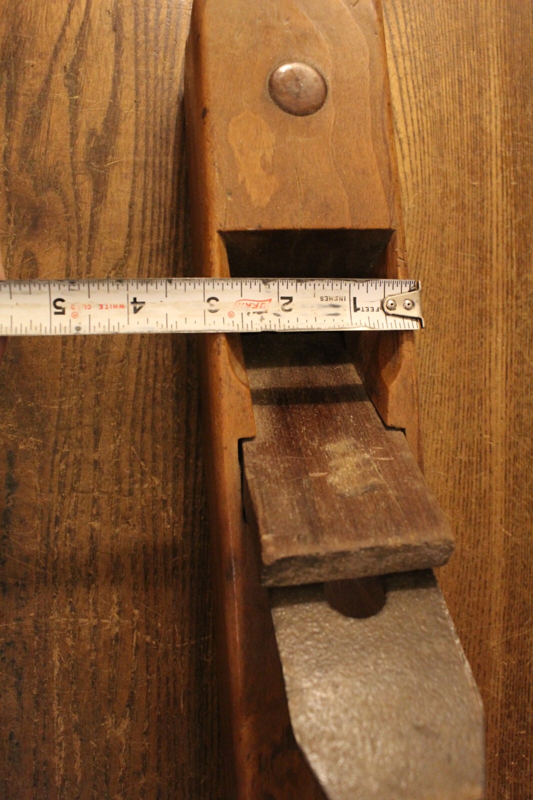Vintage Wooden Body Wood Plane Approximately 16 X 3 X 3 Inches