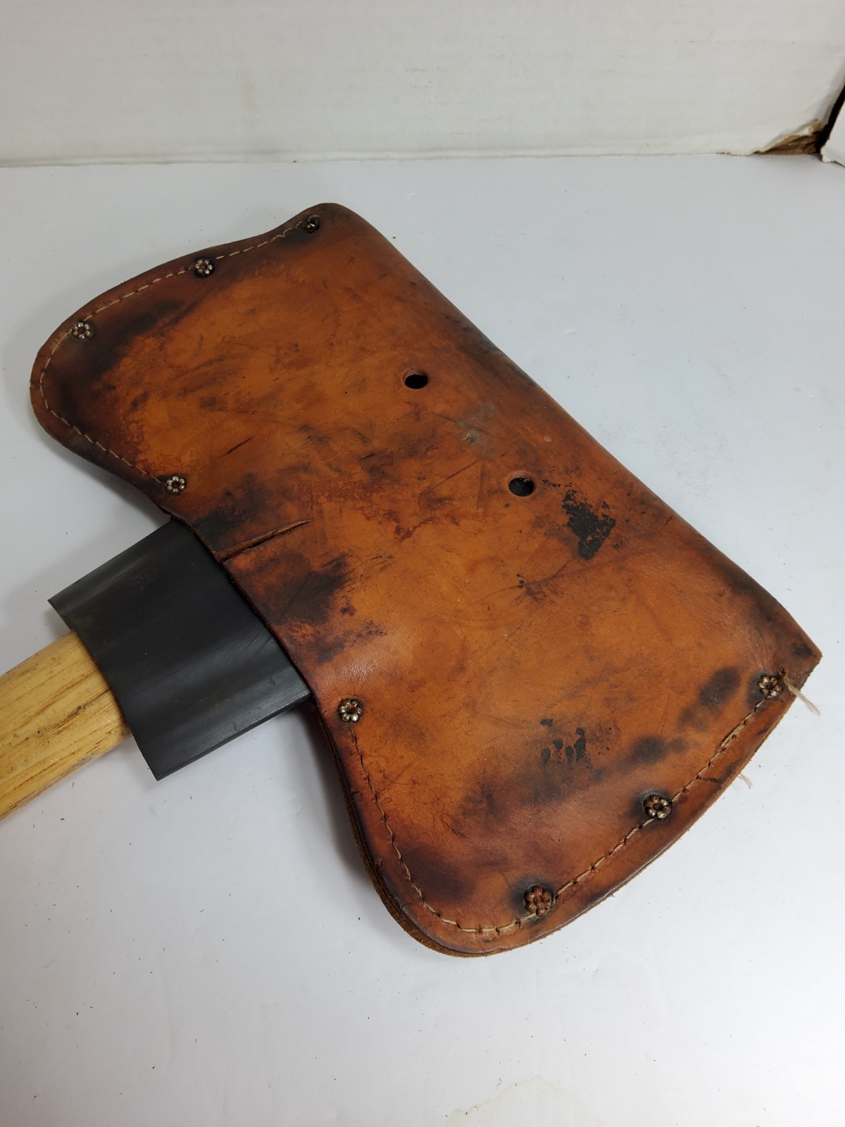 Collins 3 1/2 lb. Double Bit Axe with Leather Sheath