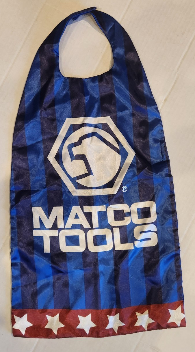 Kids cape designed by Matco Tools