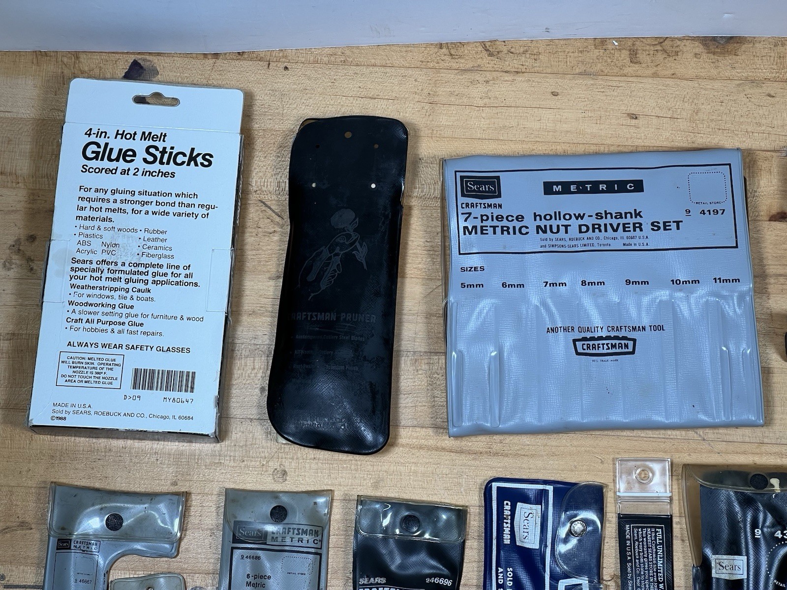Large Craftsman Tool Lot Vintage USA Wrenches, Drivers, Bits, Organizers, Etc