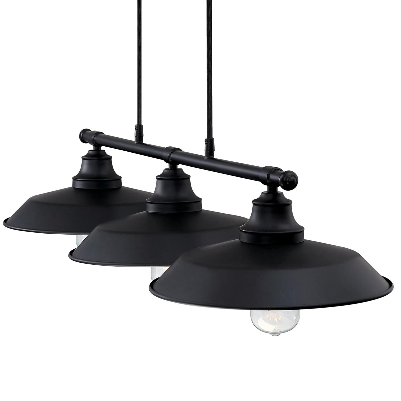Westinghouse 6129400 Iron Hill Vintage-Style Three Light Indoor Pulley Pendan…