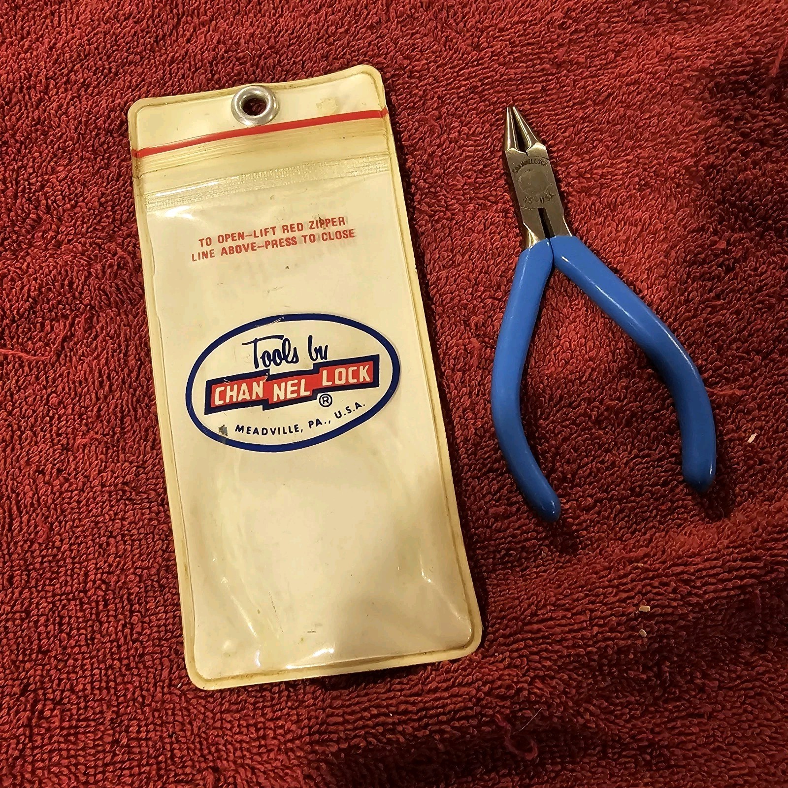 Vintage Channellock 45G Round Nose Pliers, New Old Stock #4