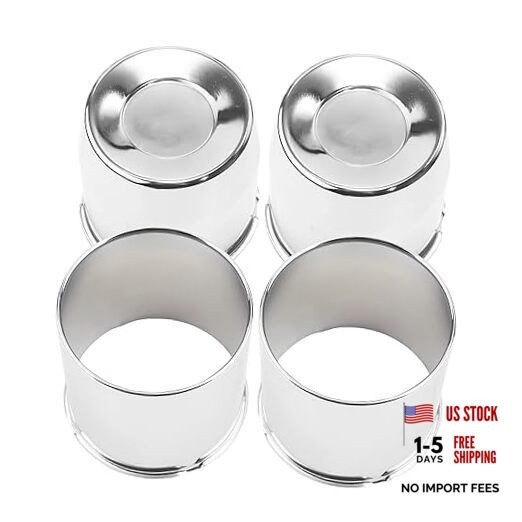 4Pcs 4.25inch Trailer Wheel 4.25″ OD (2 concave 2 open styles) Mirror Polished