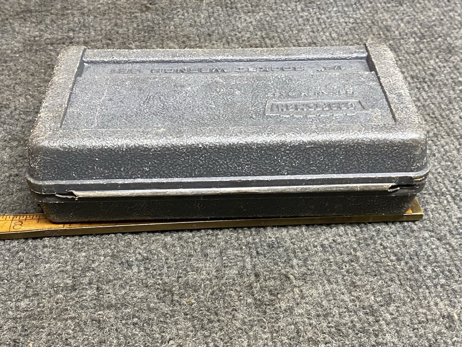 Vintage Craftsman 1/4” Dr Socket Set Case Only Crown Logo Permanex Case USA