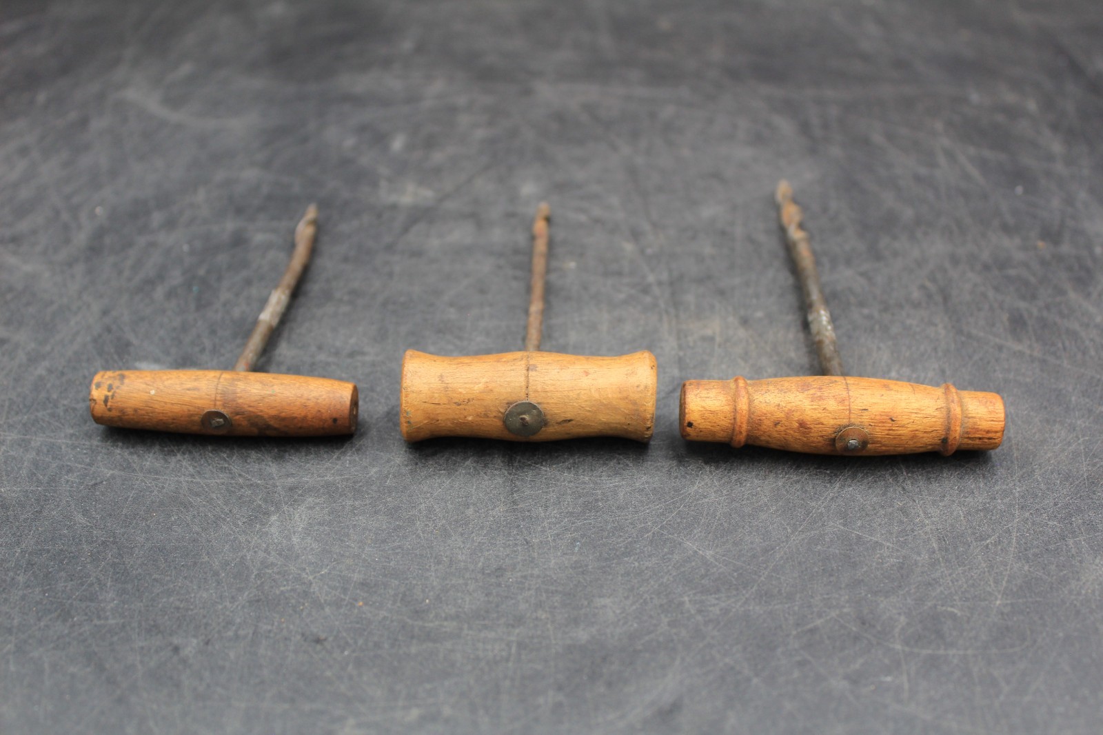 Antique Gimlets, Traditional Woodworking Tools Job Lot of 3