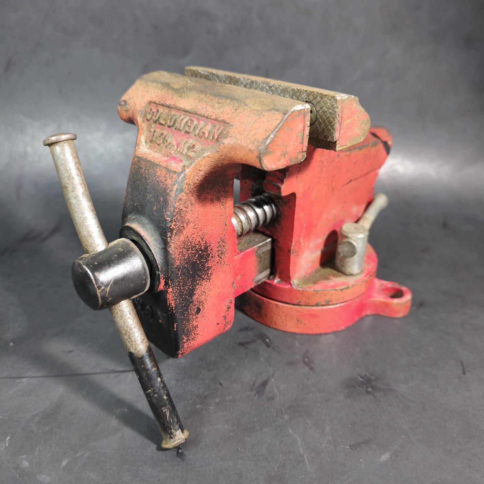 Columbian No 63-3 Swivel Bench Vise 3-1/2” M2 Jaws & Anvil Made US Vintage Tool