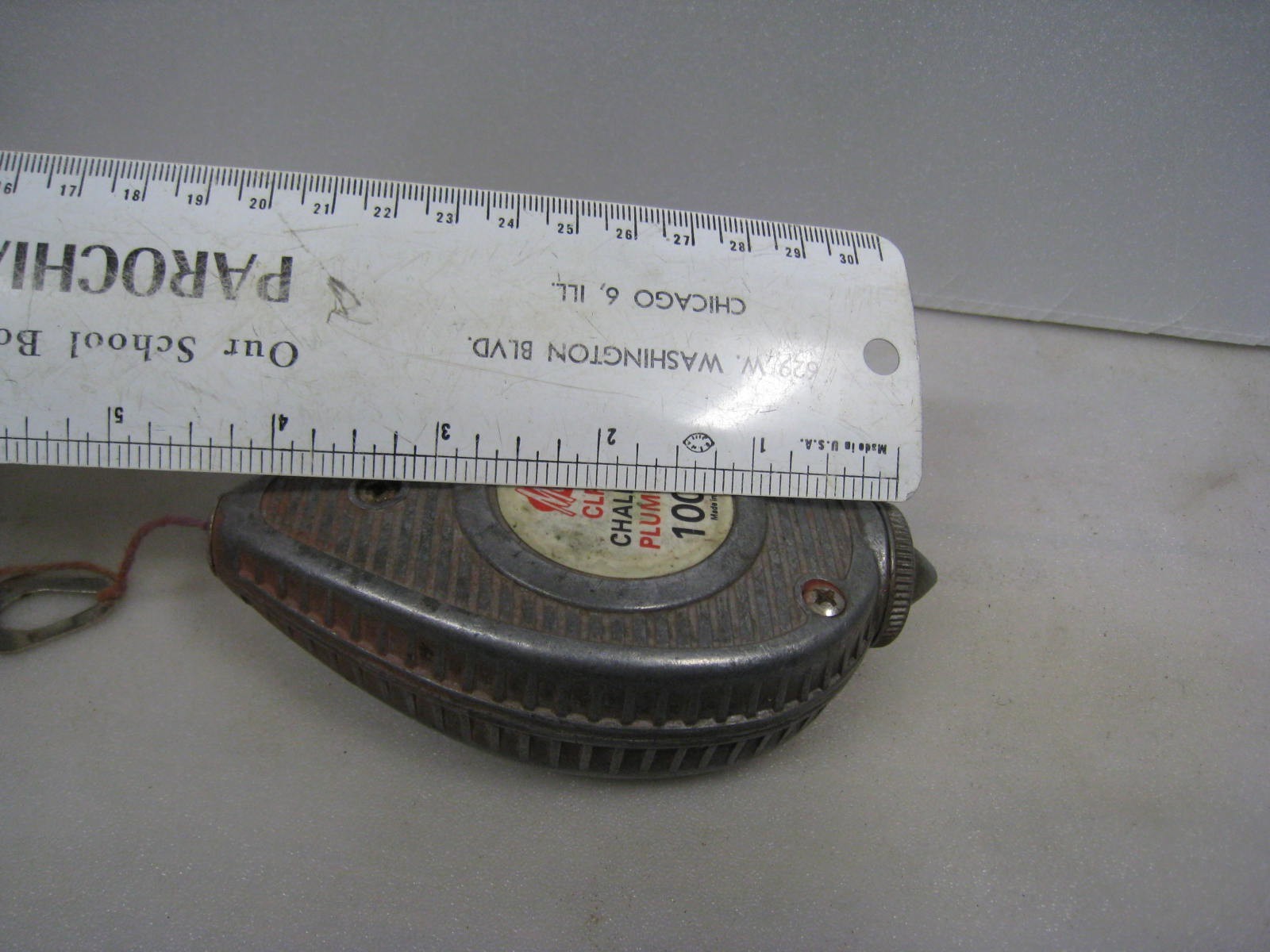 MSLCO CLP-100 CHALK LINE PLUMB LINE 100 FT Made In USA BOB VTG
