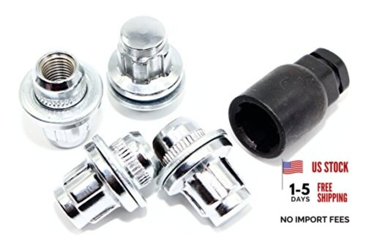 Set of 4 12×1.5 Veritek OE 1.47 Inch Mag Factory Style Replacement Chrome Lug