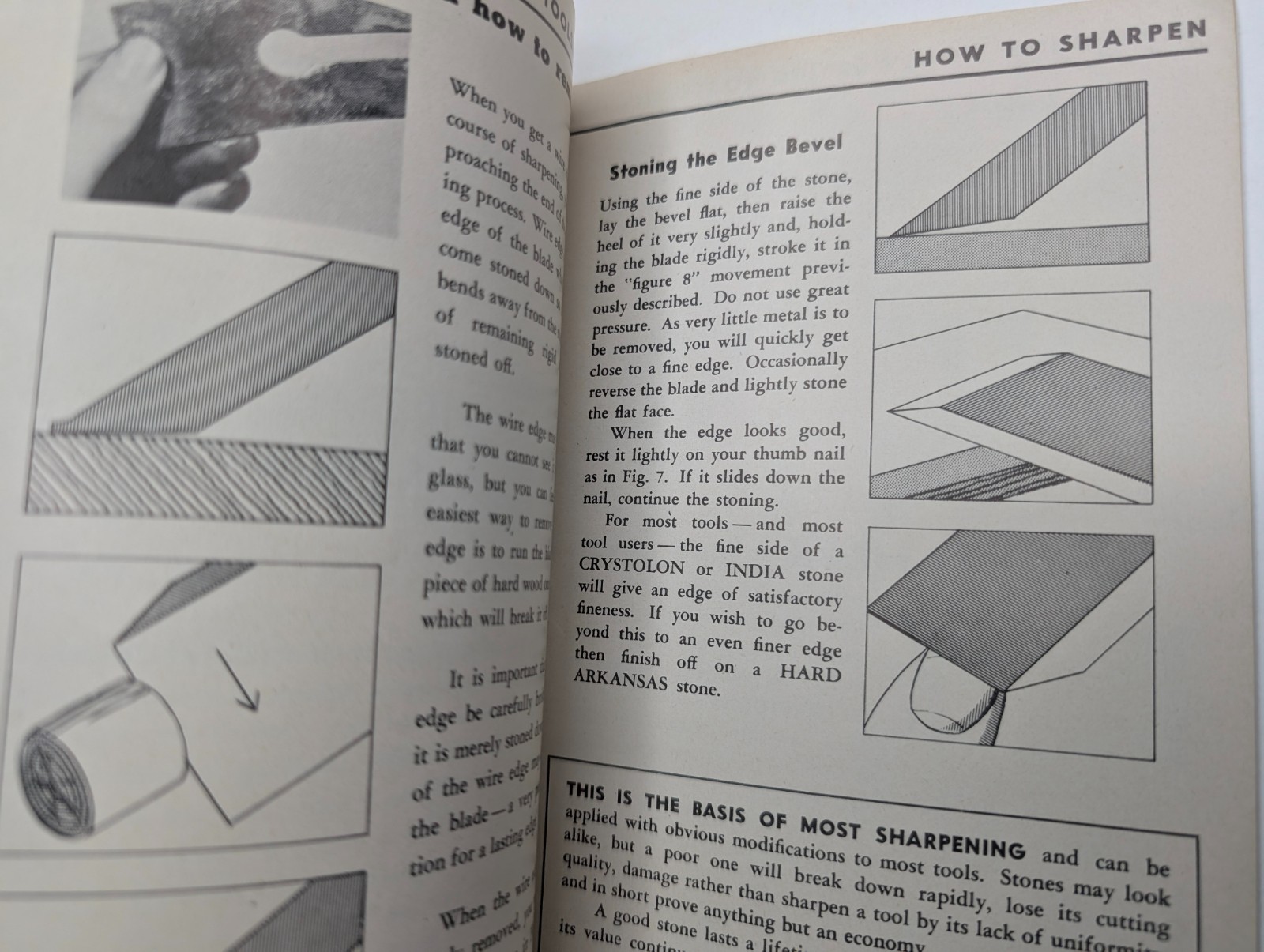 Vtg c1951 How To Sharpen Booklet Behr-Manning Norton Abrasives Tool Knife Axe