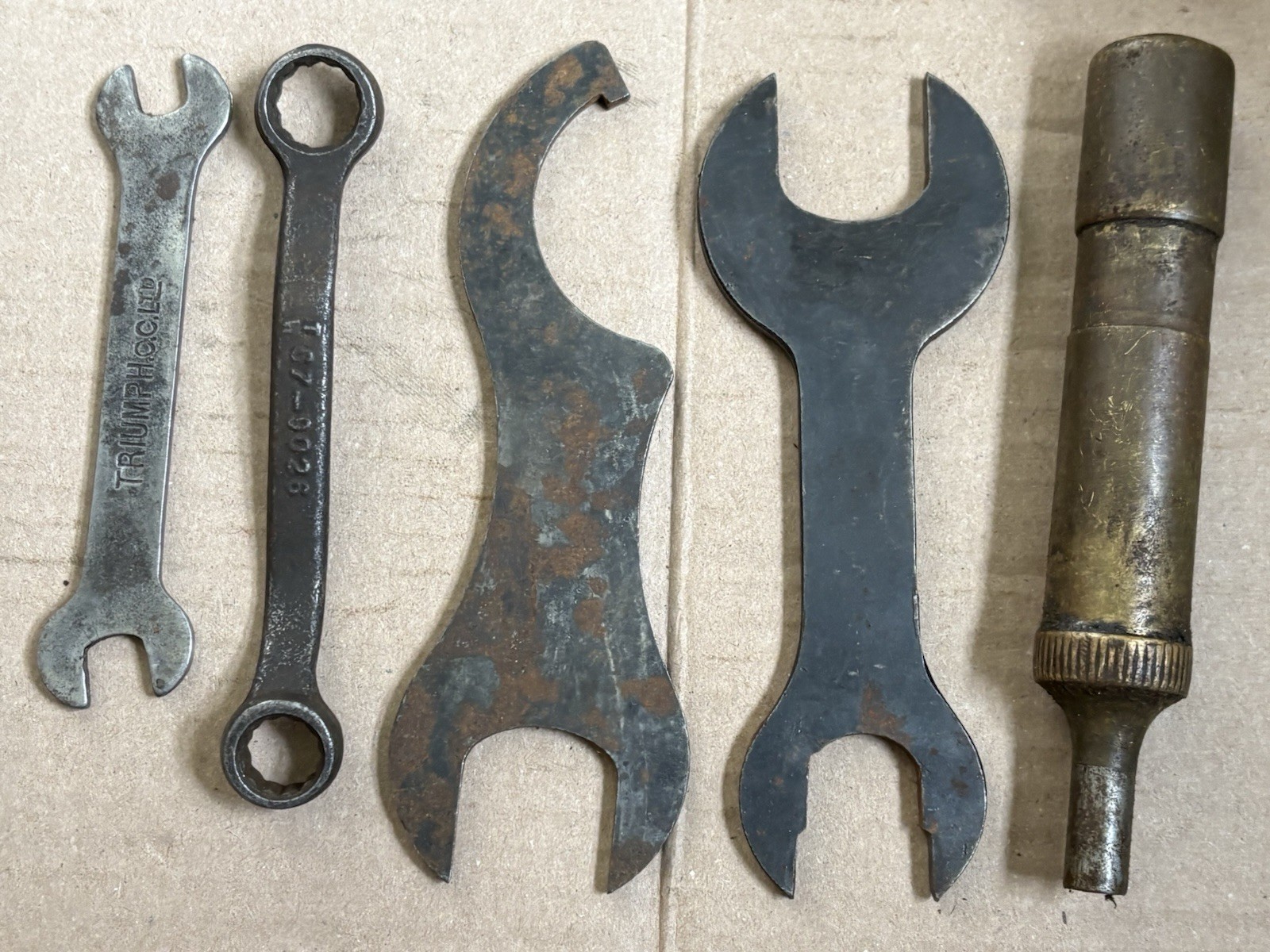 vintage triumph motorcycle tool kit tool roll