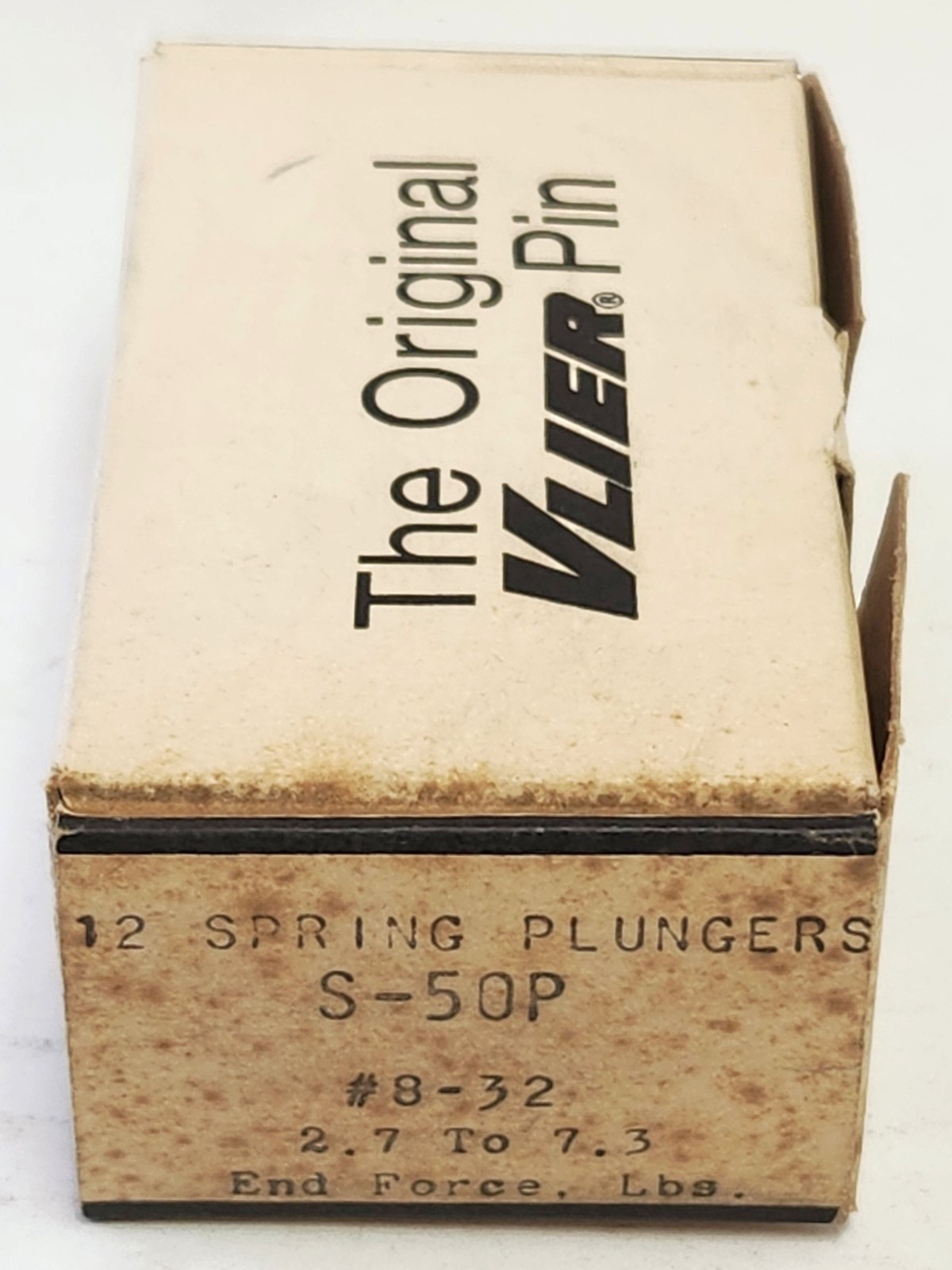 VLIER S50P – #8-32 THREADED SPRING PLUNGER (12PC NEW)
