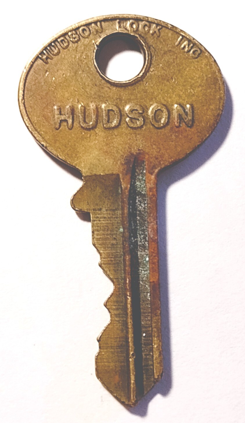 Vintage Brass Key HUDSON Marked “H1882″ Appx 1-5/8” Padlocks Cabinet Desk Drawer