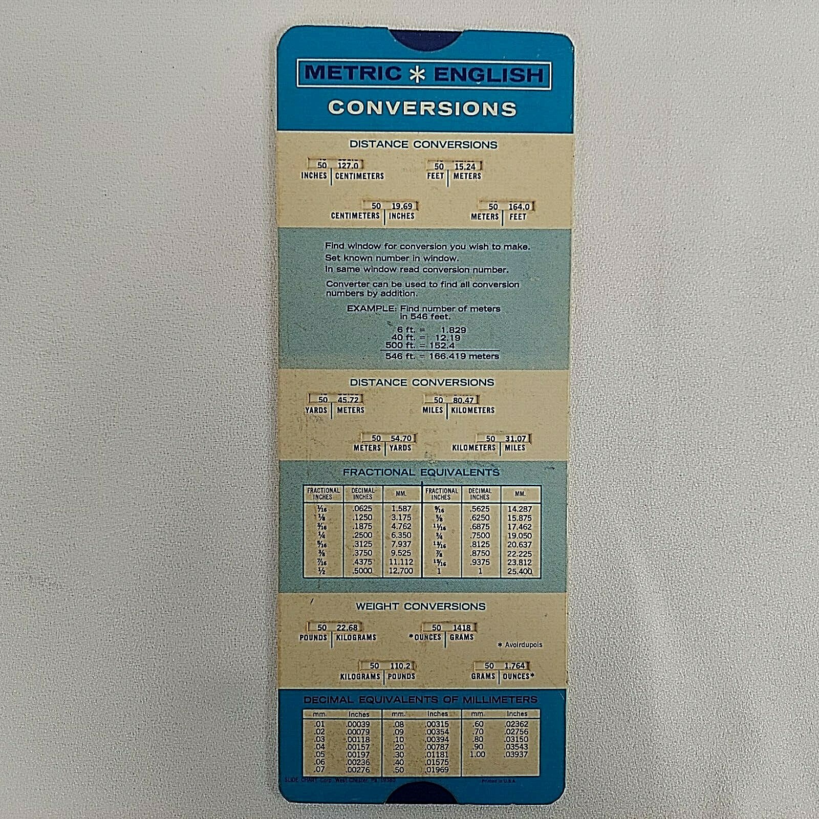 Micro Switch Honeywell Metric Conversion Slide Table Design Engineer Vintage