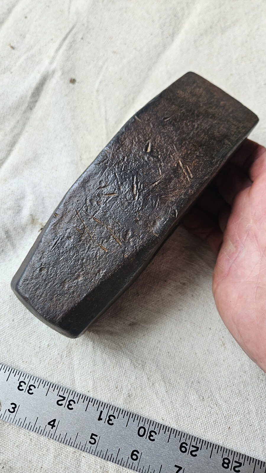 Old Anchor Mark Fayette R Plumb Co Sledge Straight Peen Hammer Head 8 lb