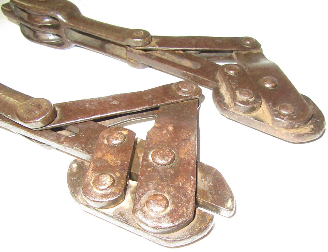 2 Pat. 1893 Western Electric Buffalo Grips No. 1 Cable Puller w/Double Pulley