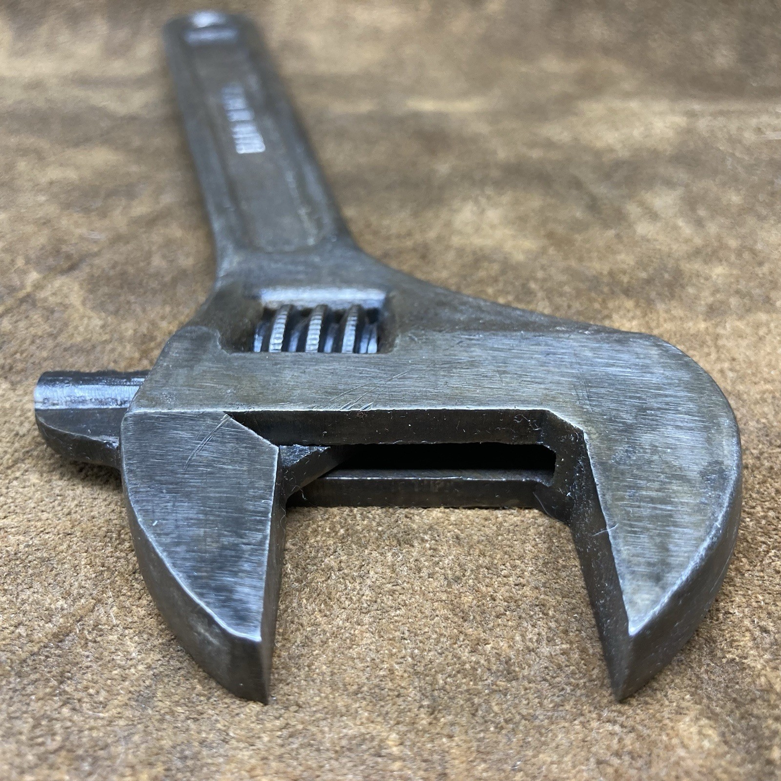 Vintage USSR 10” Adjustable Wrench 30mm Jaw Capacity