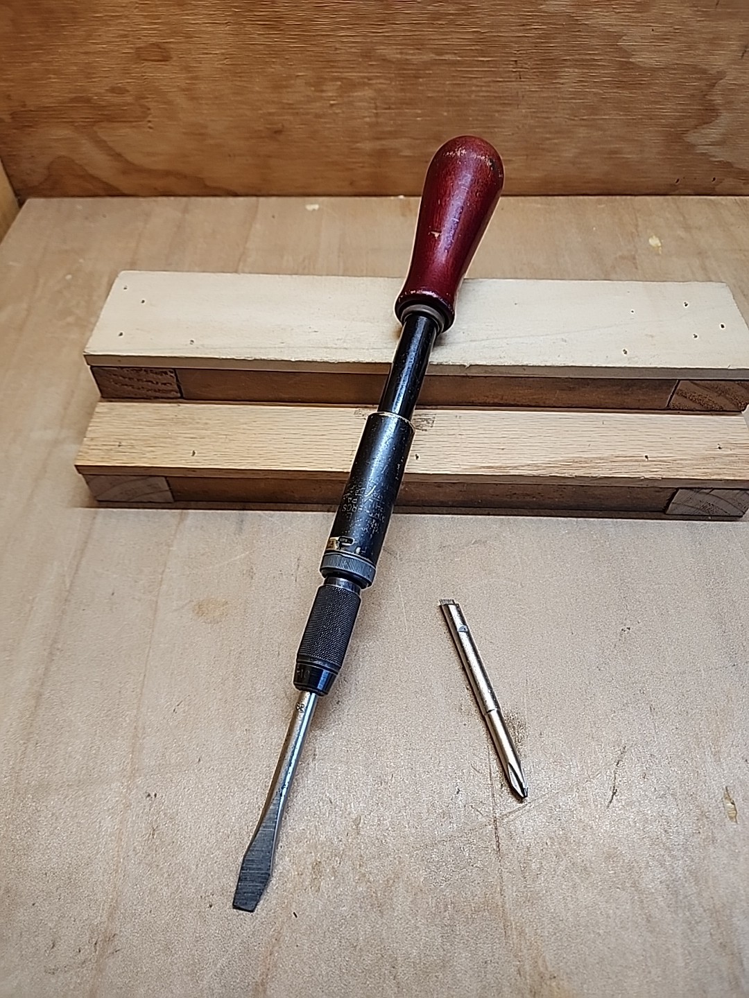 North Bros Mfg Co. “Yankee” No. 30A Push Drill Screwdriver w/Flathead & Phillips