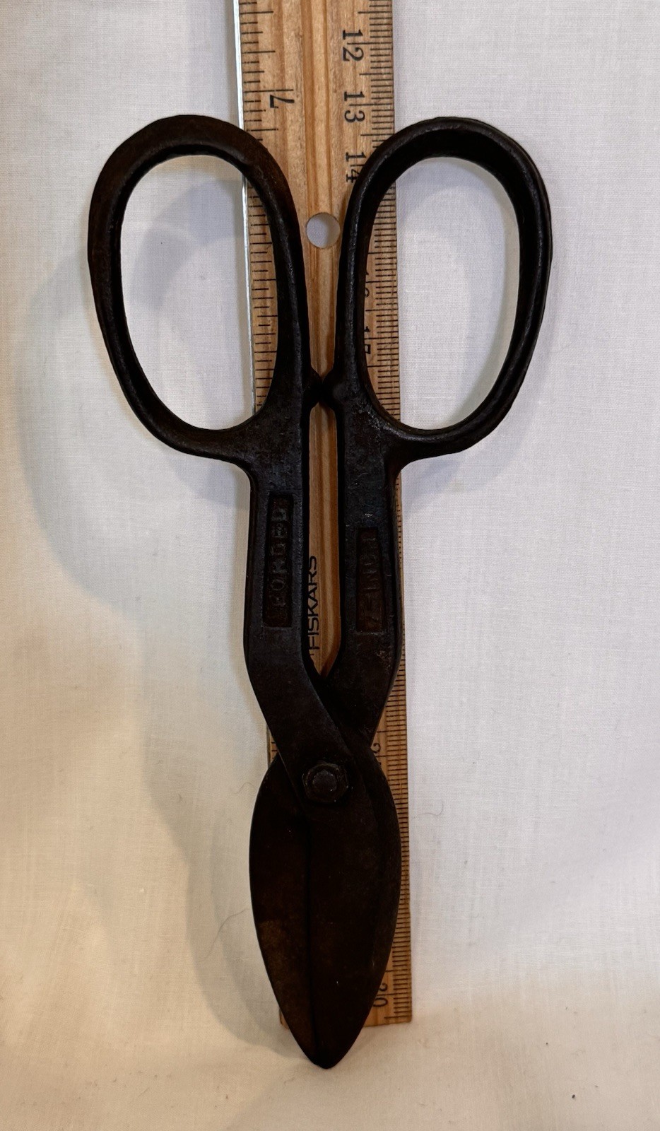 Vintage Forged Steel Tin Snips/Shears 7″ Long Made In USA