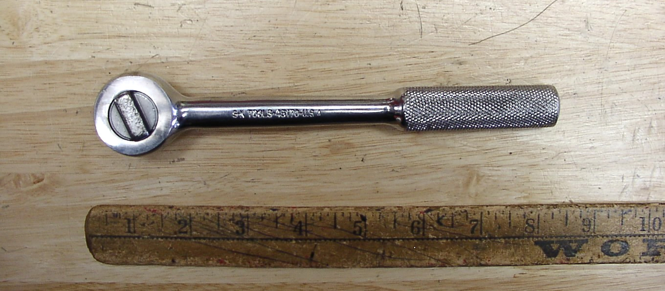 Old Used Tool,Vntg S-K 425170,Pat. 2232477,3/8″ Dr X 7-1/2″ Ratchet Wrench,VGC