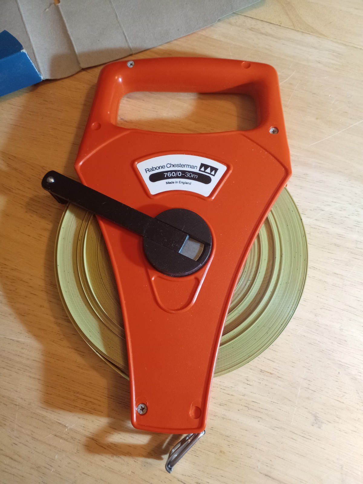 Rabone Chesterman Permalux 30m Steel Measuring Tape Surveyor Tape England