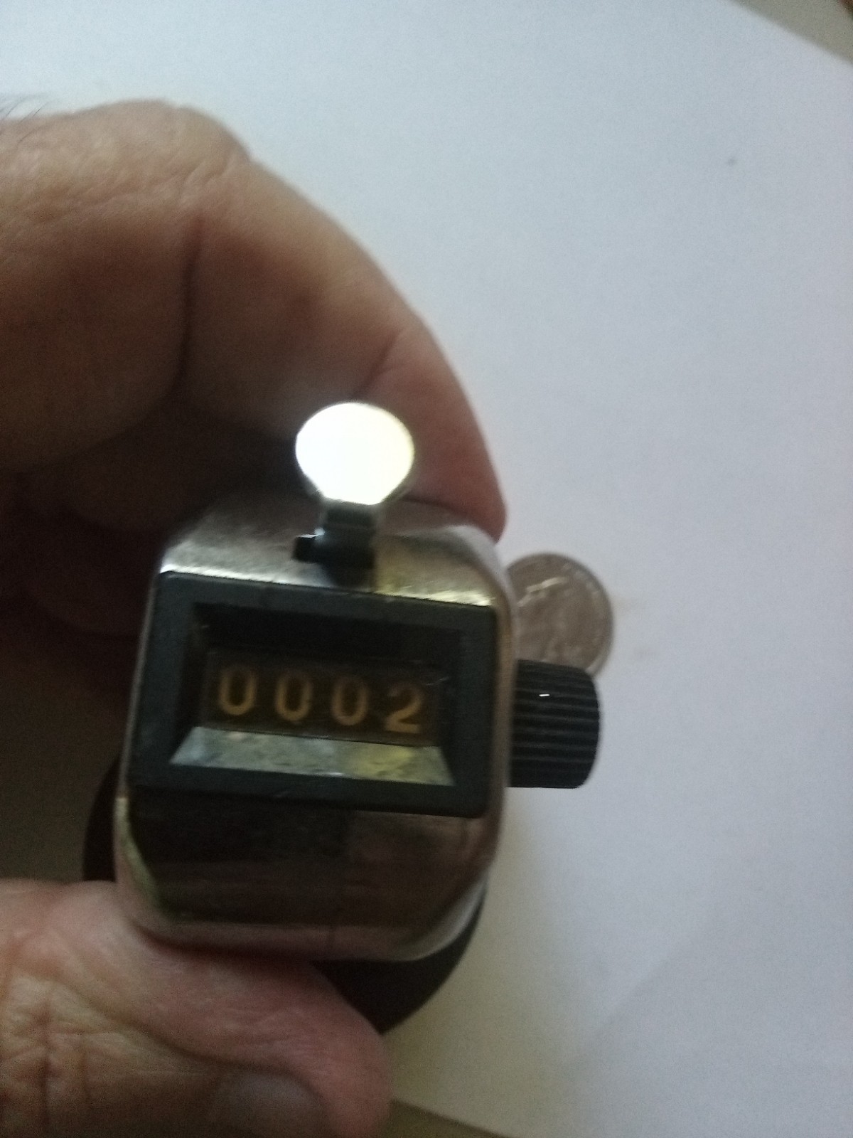 Redington, Handheld Manual Counter, Metal – Taiwan,Works Fine,9999 Max