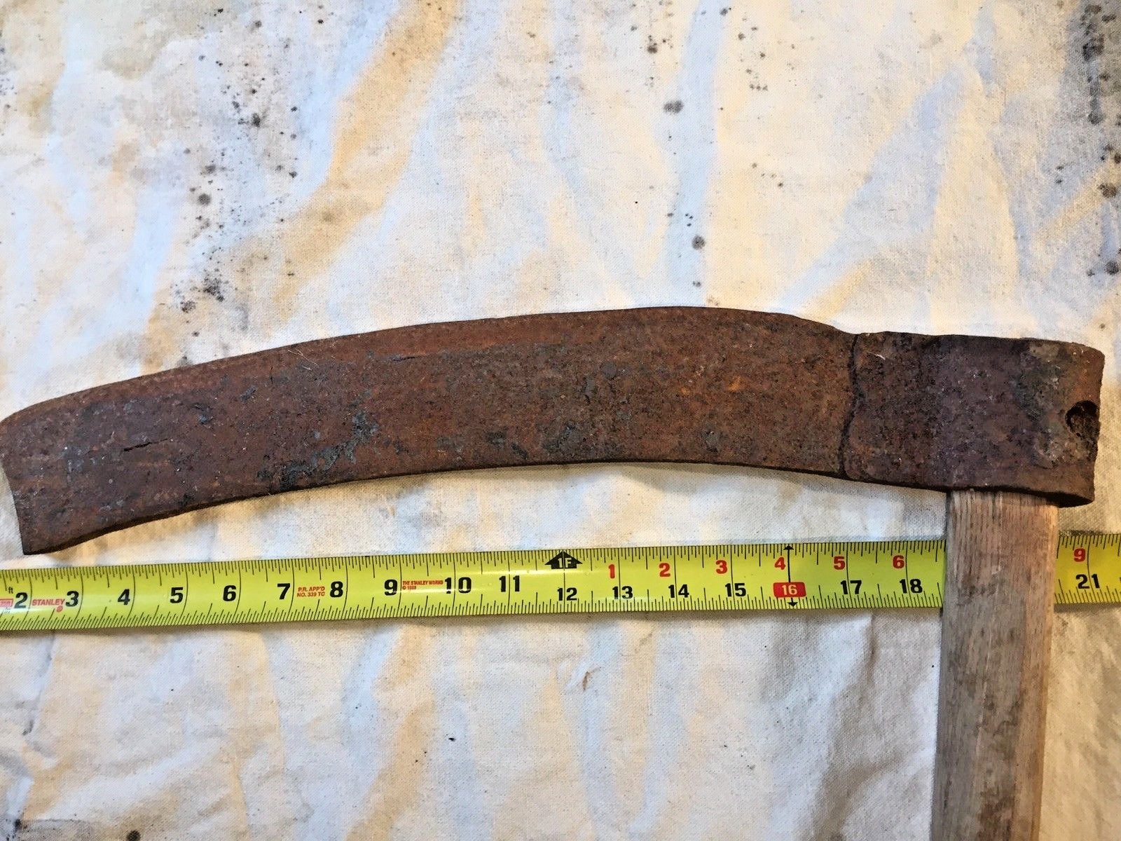 Primitive Hand Forged Wood Shingle Splitting Froe Tool Blacksmith Made