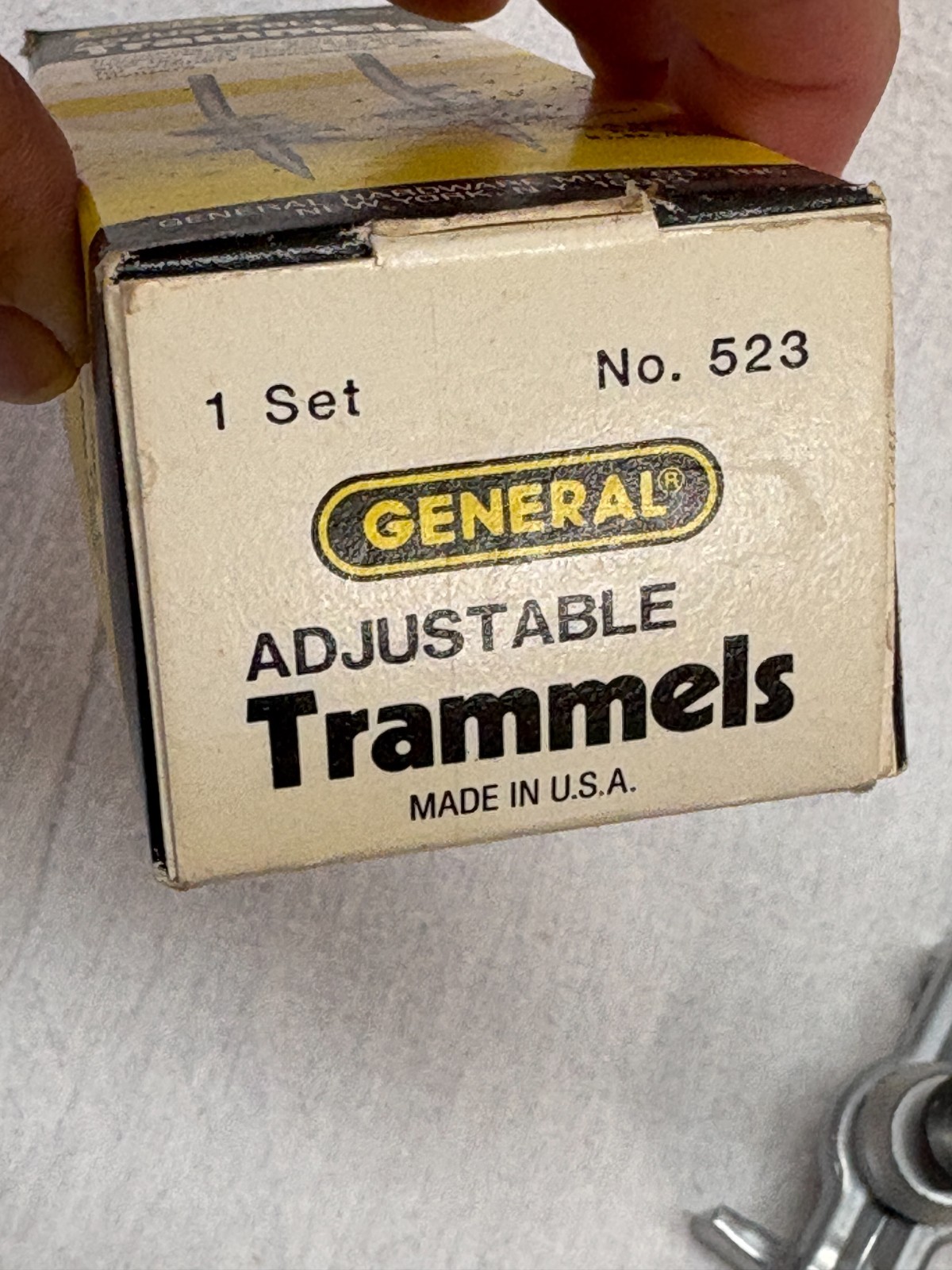 Vintage General Hardware Trammel Points No. 523 Made in USA