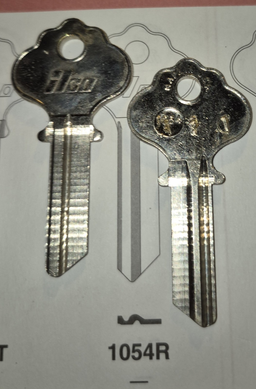 Ilco, 1054R, IN5, 54R, Vintage Key (1) Blank.