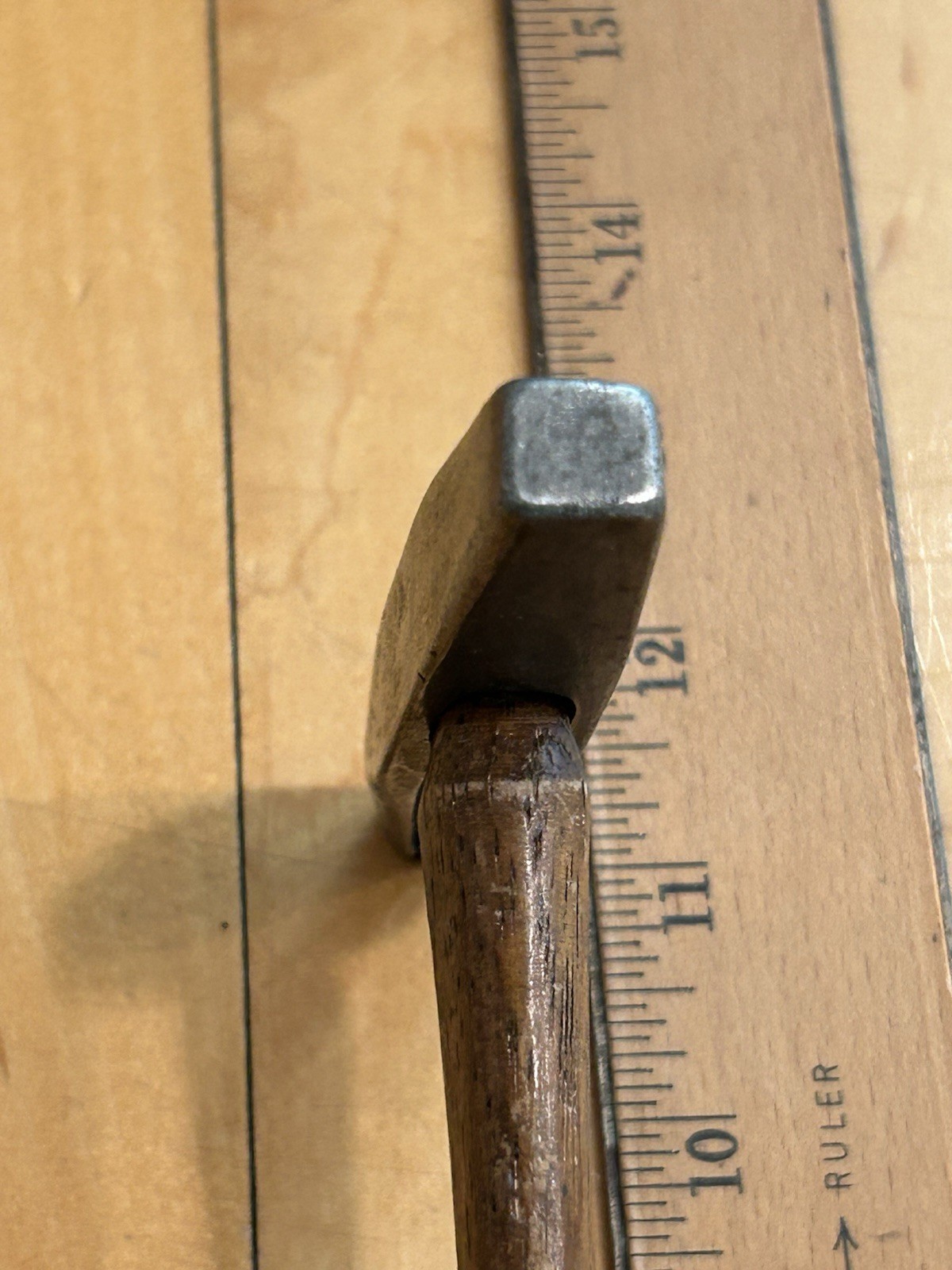 Vintage Upholstery Magnetic Tip Tack Hammer with Wooden Handle 6oz, 11-1/2 long