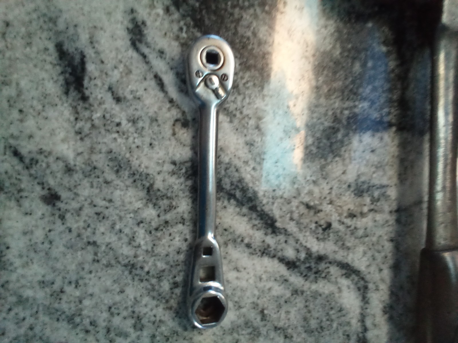Vntg Duro-Chrome 4491 HVAC 1/4″ Ratchet Wrench,Multi-Wrench,6-5/16″,Use & Wear