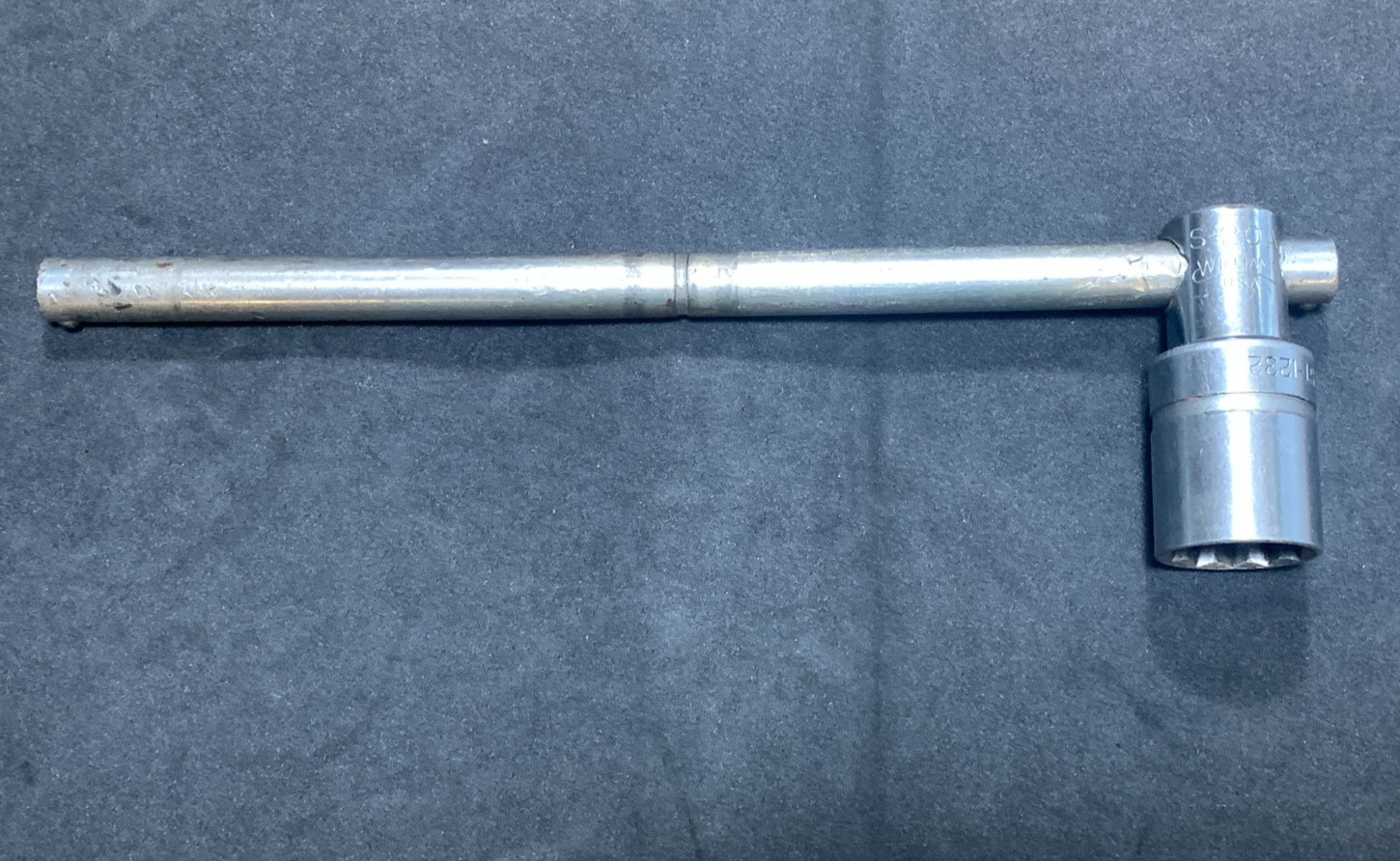 Vintage Williams Sliding T-Handle Breaker Bar S-20A 1/2” Drive with 1″ Socket US