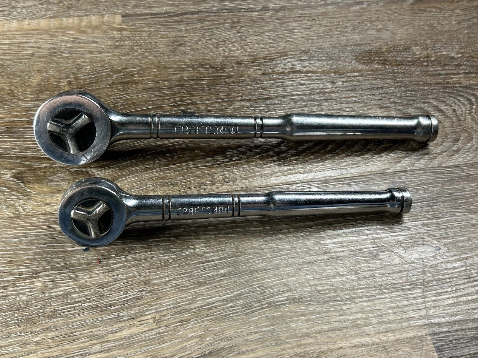 2 Piece Craftsman Tri-Wing Ratchet Set USA 3/8″ 43796 1/2″ 43797