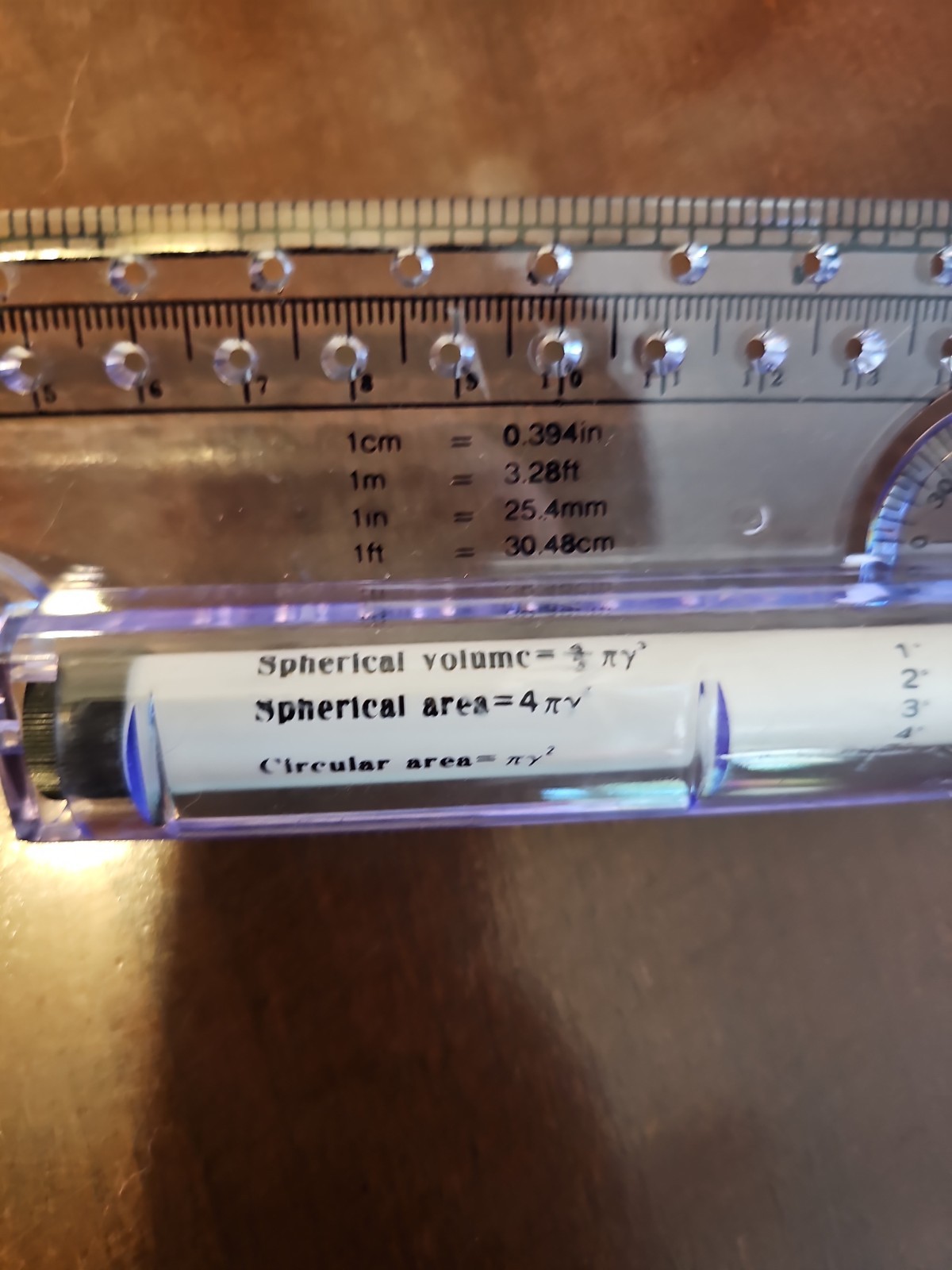 Vintage Rolling Ruler Drafting Engineering Tool Metric To Inch T-Square Compass
