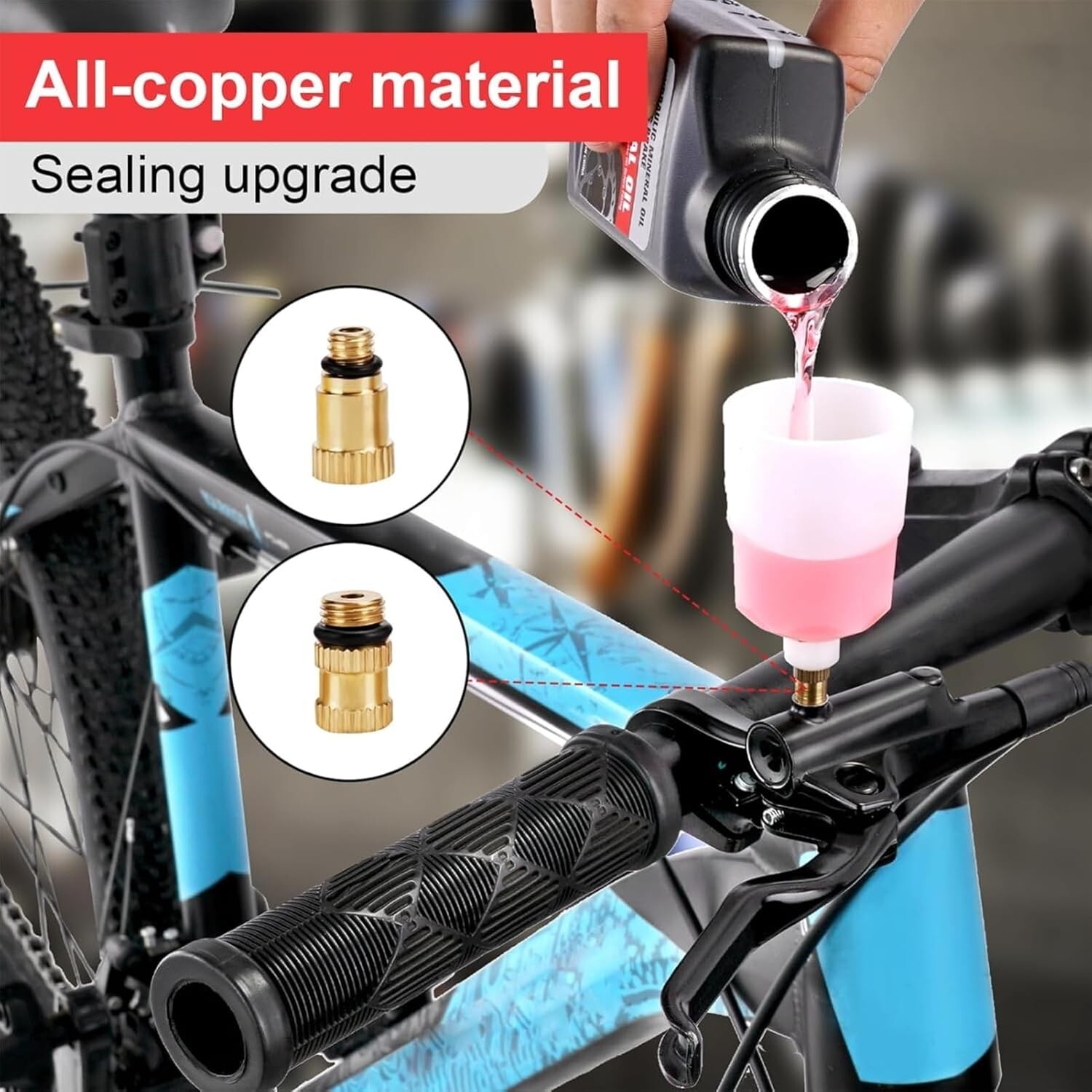 Kit de purga de frenos para frenos hidráulicos, kit de purga de frenos de bicicl