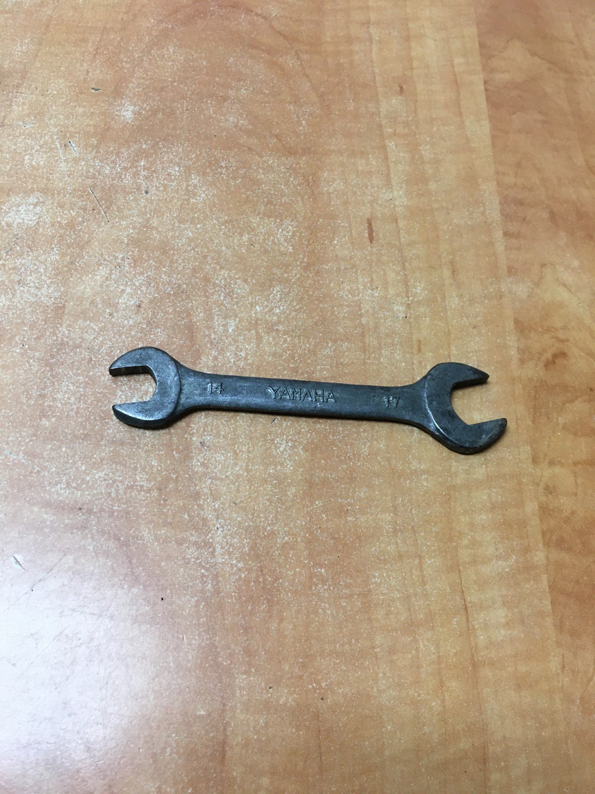 Vintage YAMAHA Tools 14mm x 17mm Open End Spanner Wrench Motorcycle Tool Kit